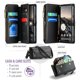 thumbnail image 2 of Cuero CaseMe para Google Pixel 11/11 Pro Funda Tipo Billetera [Bloqueo RFID] con Porta Tarjetas de 7 Zíper Ranura para Billetes, Correa de Hombro y Muñeca Magnética de Cuero PU Suave para Google, 2 of 10