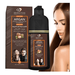 Dos Lunas - Shampoo Cubre Canas Castaño Natural 420 Ml