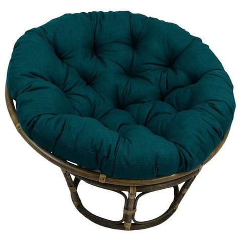 Agujas Papasan Cushion Blazing Needles, 48 Pulgadas, Color Azul Marino, Para Interiores Y Exteriores