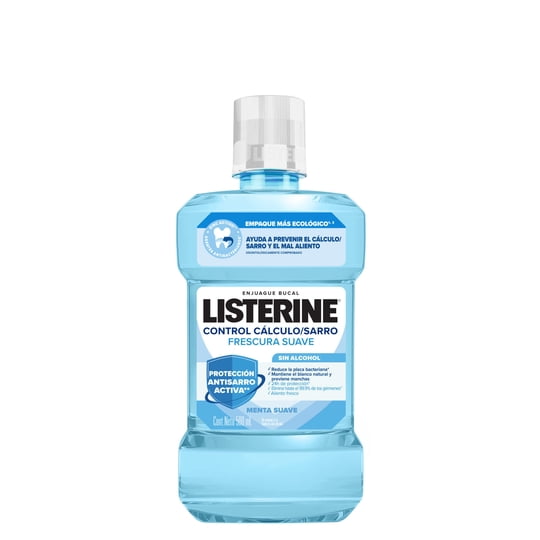 Enjuague Bucal Control Sarro Zero Alcohol 500 ml Listerine