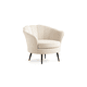 thumbnail image 1 of Sillon 1 Cuerpo Terciopelo Shell Black Beige, 1 of 3