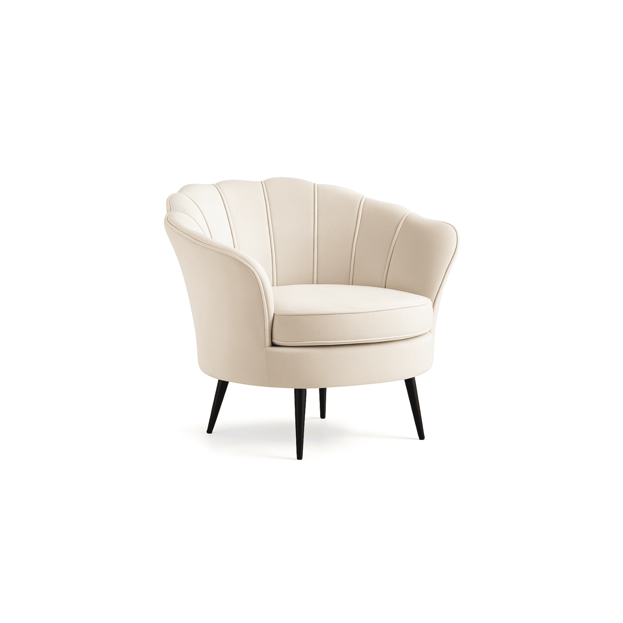 Habita2 Chile - Sillon 1 Cuerpo Terciopelo Shell Black Beige