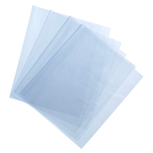 100 piezas de bolsas de envoltura retráctil de 12x8.5 pulgadas, envoltura retráctil azul clara para cestas de regalo, jabones de baño