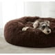 thumbnail image 4 of Cama Antiestrés Felpa para Mascotas Perros Gatos 80cm Café, 4 of 8