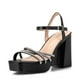 thumbnail image 5 of Sandalia Eco Cuero Taco Negro Fiesta Mujer Weide YOU205, 5 of 8