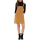 thumbnail image 1 of INSPIRE CHIC Vestido de Pana para Mujer con Tirantes Ajustables, Botones, Estilo Pichi, con Bolsillos, Talla M, Mostaza, 1 of 6