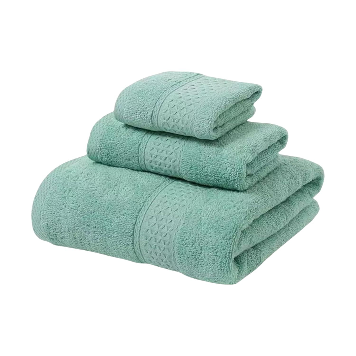 Genérico - Pack 3 Toallas Gris Cuerpo Mano Y Cara 100% Algodon