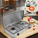 thumbnail image 1 of Cocina Encimera a Gas Licuado 2 Platos+KIT de instalación Cocinilla Gris, 1 of 7