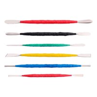 Magideal - 6X Kit De Herramientas Para Esculpir Arcilla De Cerámica Artesanía Herramienta De Tallado De Dos Cara Para Modeladores Modelado De Pintura En Roca