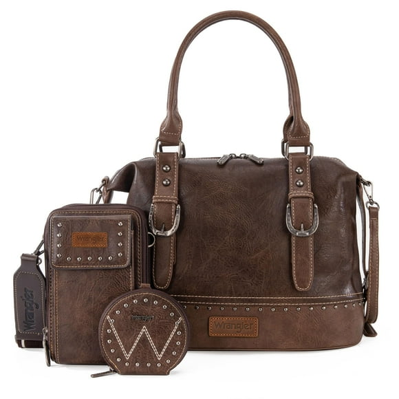 Set de bolsos Montana West Wrangler Doctor Bag para mujer, 3 piezas