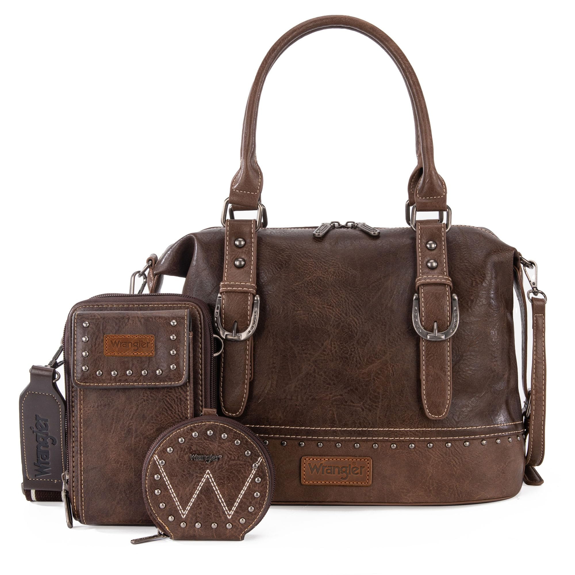 Set De Bolsos Montana West Wrangler Doctor Bag Para Mujer, 3 Piezas