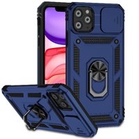 Estuche Gangxun Para Iphone 11 Pro, Soporte Giratorio 360°, Estilo Mecánico Y Magnético