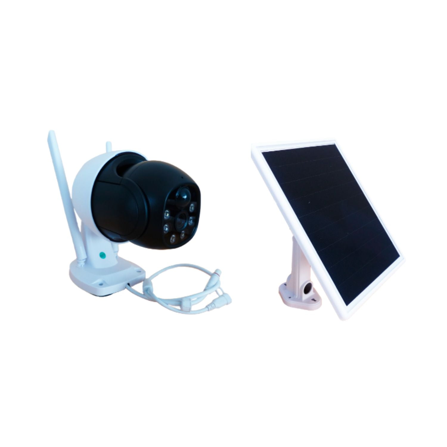 Genérico - Camara Solar Ip Wifi Movimiento 355° Panel