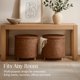 thumbnail image 5 of Puf Best Choice Products redondo de 45 cm con almacenamiento, acabado castaño, 5 of 8