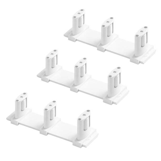 Guías de rodillos para puertas correderas Grovers Home Solutions - Pack de 3, color blanco
