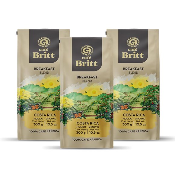 Café Britt Mezcla para el Desayuno 300 g Molido