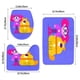 thumbnail image 3 of Juego de Alfombras de Baño Maddie + Triggs Terciopelo Coral 3 Piezas, 3 of 6