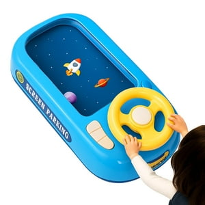 Fliperex - Juguete Simulador De Manejo Para Niños Con Volante Y Pista Azul