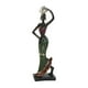 thumbnail image 2 of Figura De Mujer Africana Estatuas De Arte Figura De Mujer Estatuilla De Dama Tribal Estatua De Plata, 2 of 5