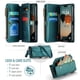 thumbnail image 3 of CaseMe Funda de Cuero for iPhone 16 de 6.1 Pulgadas con Billetera [Bloqueo RFID] con Ranura para Billetes con Zíper y 7 Tarjeteros, Correa de Hombro Magnética de Cuero PU Suave, Funda de Billetera fo, 3 of 13