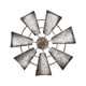 thumbnail image 1 of Arte De Hierro De Escultura De Pared De Molino De Viento Para Sala De Estar Oficina Interior Al Aire Libre 7 Hoja, 1 of 5