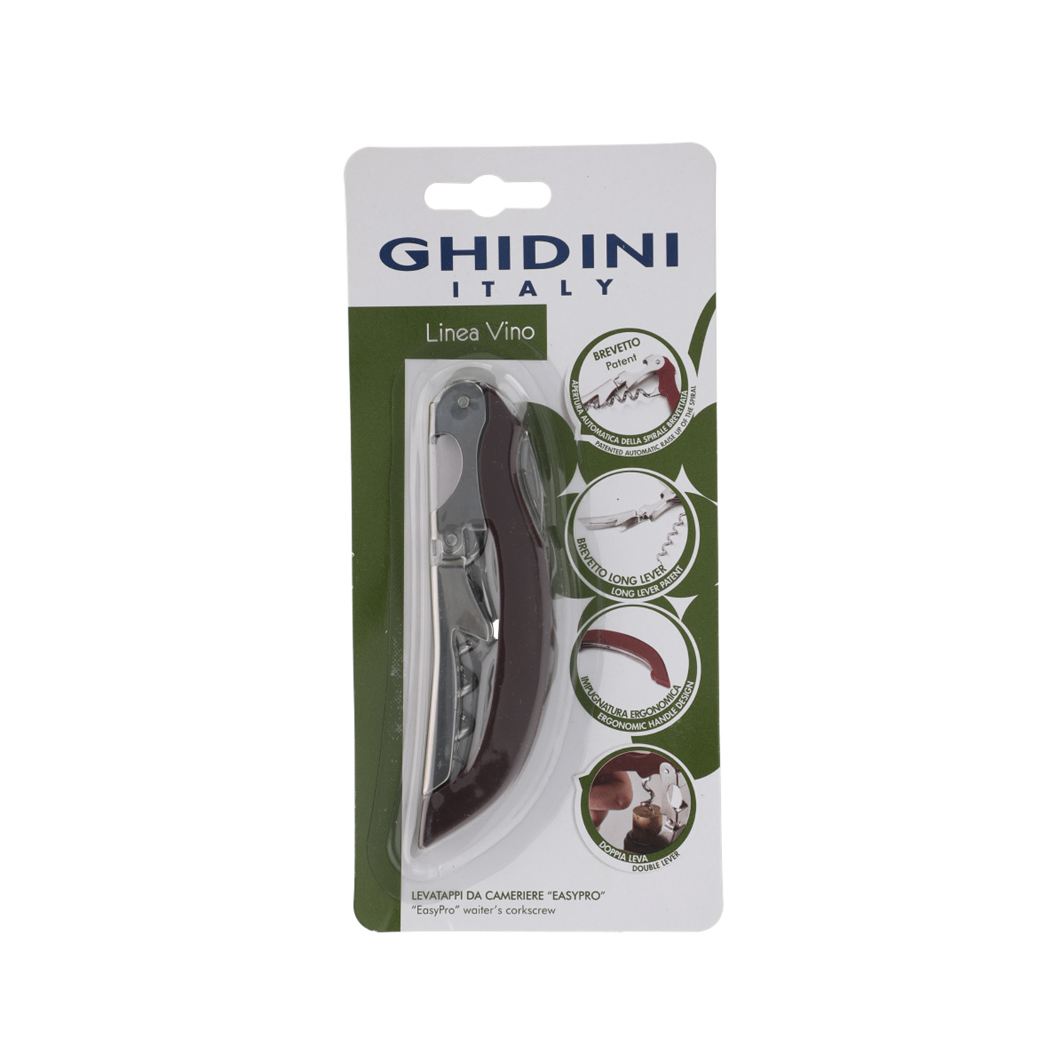 Ghidini - Sacacorchos 3 Tiempo Linea Vino