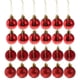 thumbnail image 2 of 24pcs 6cm bolas de navidad adornos de árbol de navidad colgando decoraciones rojo, 2 of 5