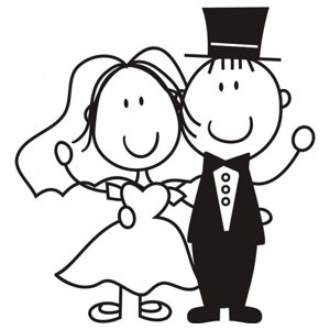 Rienda Libre Graphics - Decomural Bride And Groom Marriage Wedding Ws-17151