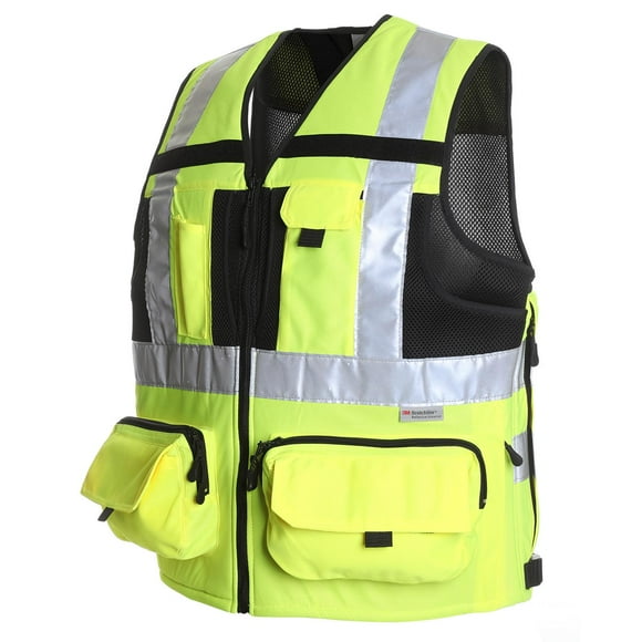 Chaleco Geologo Minero Alta Visibilidad amarillo XL