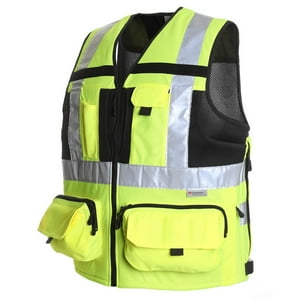 Jayson - Chaleco Geologo Minero Alta Visibilidad Amarillo S
