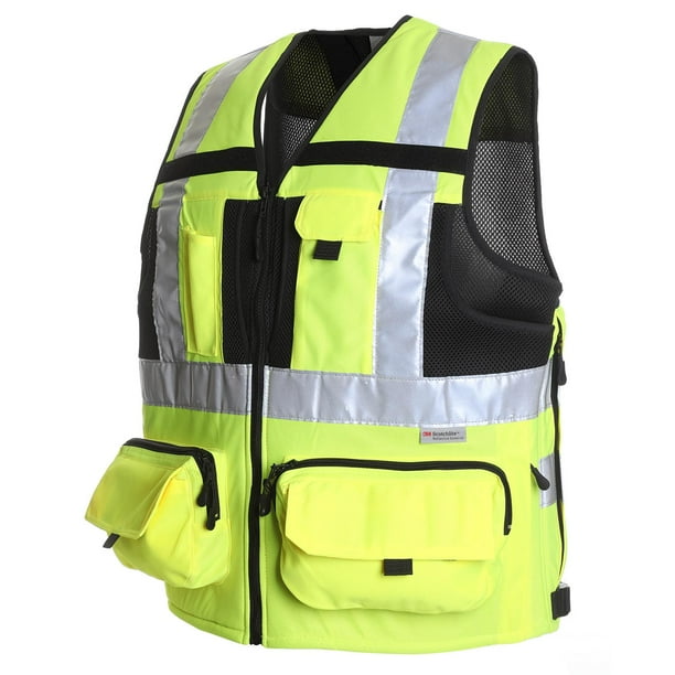 Chaleco Geologo Minero Alta Visibilidad amarillo L