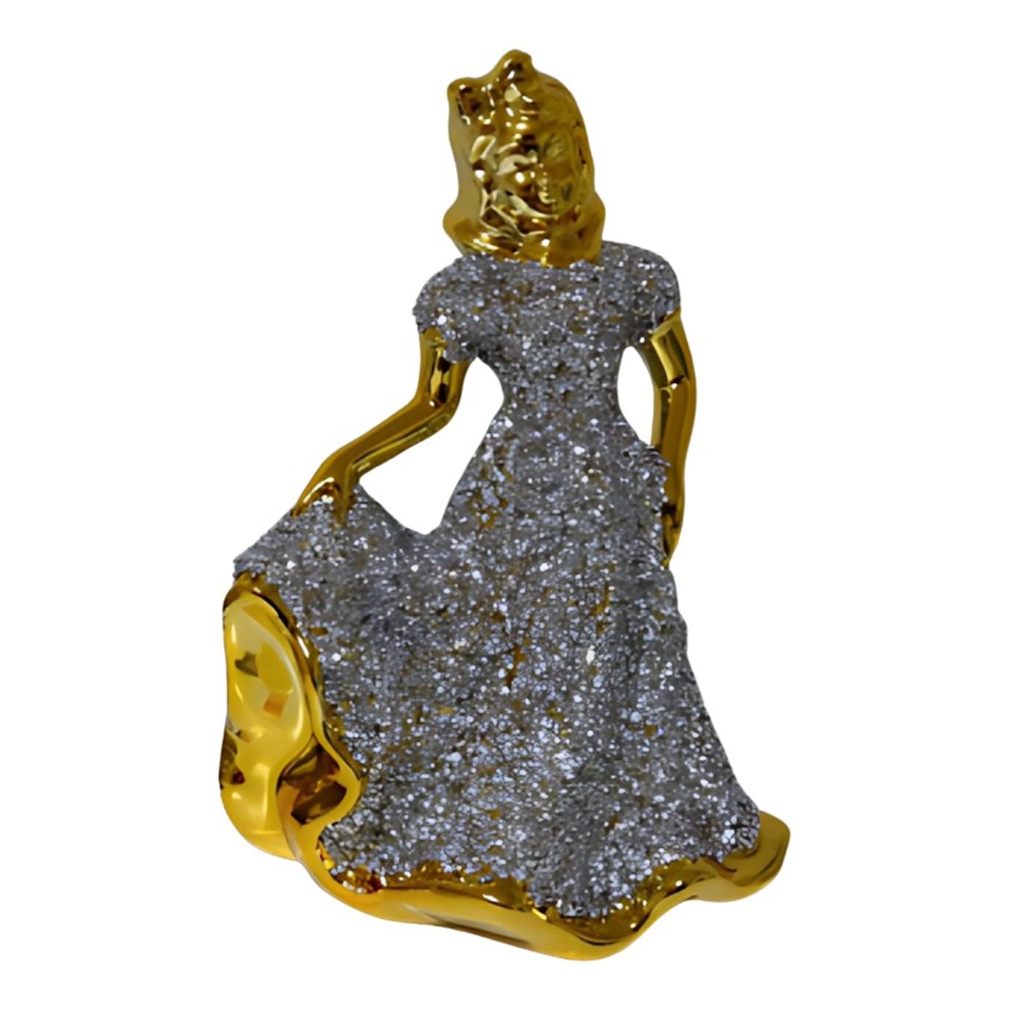 Genérico - Figura Decorativa Dama Vestio Adorno Estatua Hogar Jhn