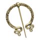 thumbnail image 3 of Vikingo Norse Broche Chal Abrigo Bufanda Alfiler Joyas medievales Cobre antiguo 3, 3 of 5