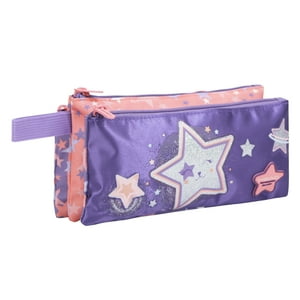 Estuche Infantil Triple Celerio Cat Star Lila Lila Head