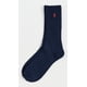 thumbnail image 2 of Calcetines redondos POLO RALPH LAUREN para hombre, algodón acanalado, azul marino, 10-13, 2 of 3