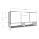 thumbnail image 3 of Mueble Aereo Cocina Mural Gabinete 3 Puertas Estantes 1.15m, 3 of 5