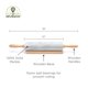 thumbnail image 4 of Rolling Pin Fox Run de mármol pulido con cuna de madera de 25 cm, 4 of 6
