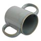 thumbnail image 3 of Taza de cerámica con doble asa HealthGoodsIn, 350 ml, gris premium, 3 of 6