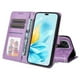 thumbnail image 5 of Funda tipo cartera FOXDOCK para Honor 200 Lite 5G , diseño girasol en relieve, cuero PU, cierre magnético, soporte y tarjetero, 5 of 5