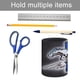 thumbnail image 5 of Ford Mustang-theme Cylinder Pen Holder Pencil Organizer with Flannel Lining PVC Leather Material Cardboard Base for study work 10*8CM, 5 of 6