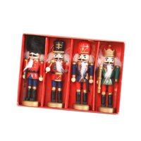 Bothyi - Juego De 4 Adornos Navideños De Cascanueces, Decorativos, Versátiles Y Resistentes Para Fiestas