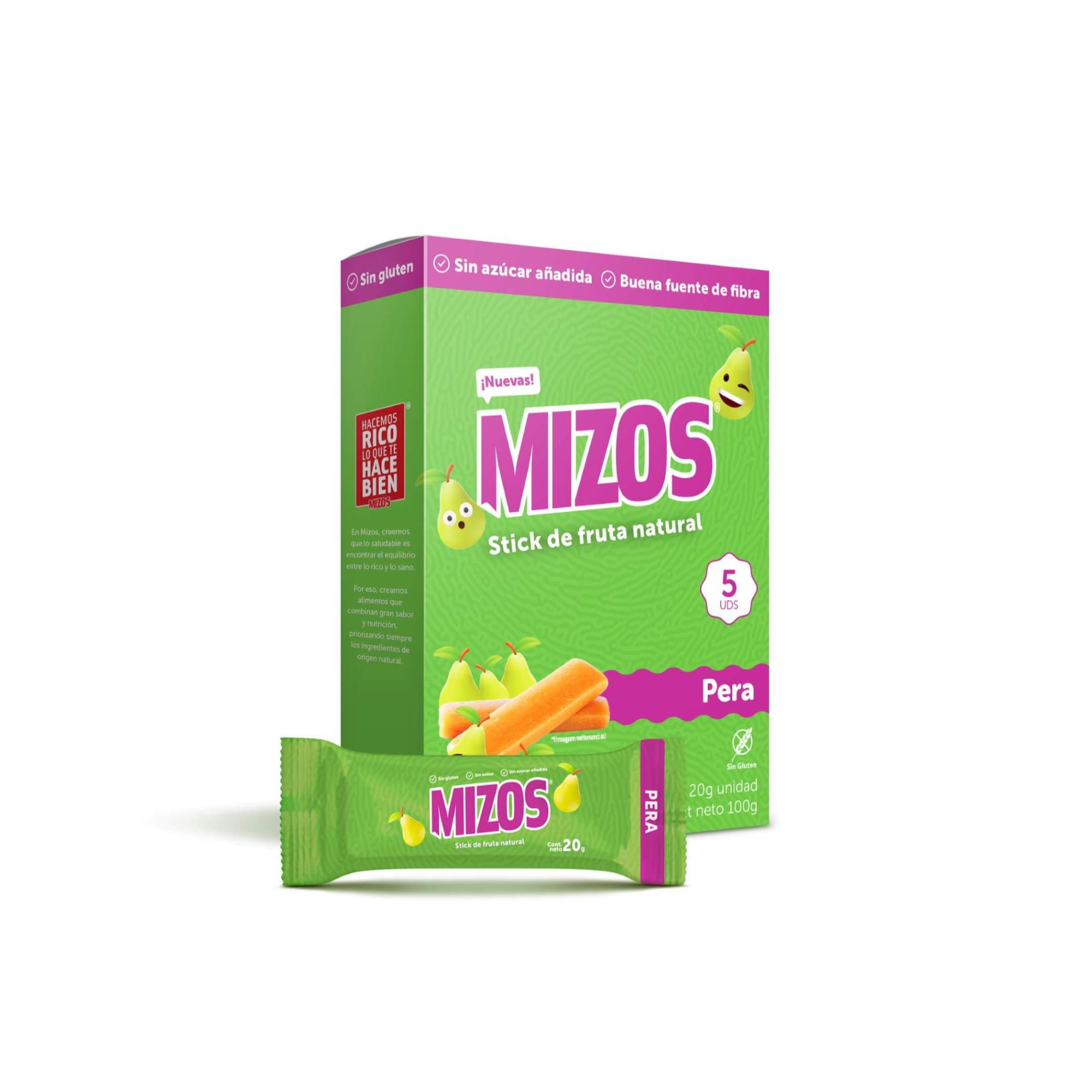 Barra De Fruta Natural Pera 20 g Mizos