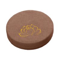 Magideal - Cojín De Meditación Redondo Con Cremallera Cojín De Asiento Cojín De Suelo Tradicional Lavable De 16 ""De Diámetro Para Dormitorio Oración Interior , 6Cm Caqui 6Cm
