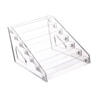 Bothyi - Estante De Exhibición Vertical De Acrílico, Soporte Transparente Para Insignias, Mini Medallas De Muñecas, 7 Niveles