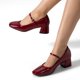 thumbnail image 3 of Zapato Taco Grueso Formal Simil Charol Mujer Weide GH171, 3 of 9