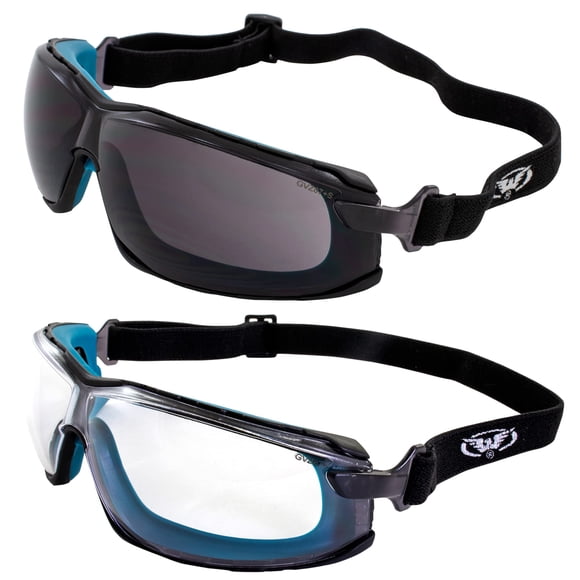 Gafas de seguridad para moto Global Vision Sunn Up, 2 pares