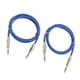 thumbnail image 1 of 2 Uds Guitarra Baja 6,35mm Estéreo Macho A Macho Cable De Audio Cable Trenzado De Nailon, 1 of 5