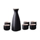 thumbnail image 5 of Juego de Sake japonés, bote de cerámica y tazas de Sake de regalo, bote de 150ml, artesanías de taza de 25ml, juegos para servir Sake negro para cocin, 5 of 5