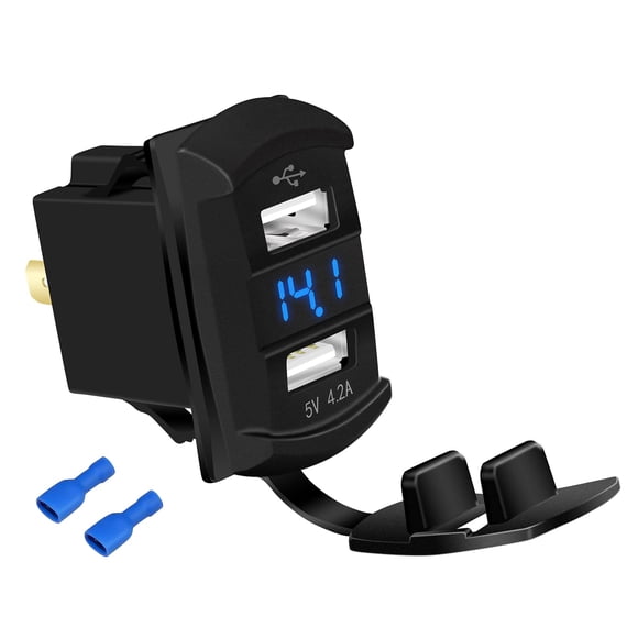 Cargador USB con interruptor basculante DaierTek Marine de 12 V, 4,2 A, resistente al agua