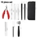 thumbnail image 2 of Kit de cortaúñas y pedicura de acero inoxidable, con estuche de viaje, color rojo., 2 of 5